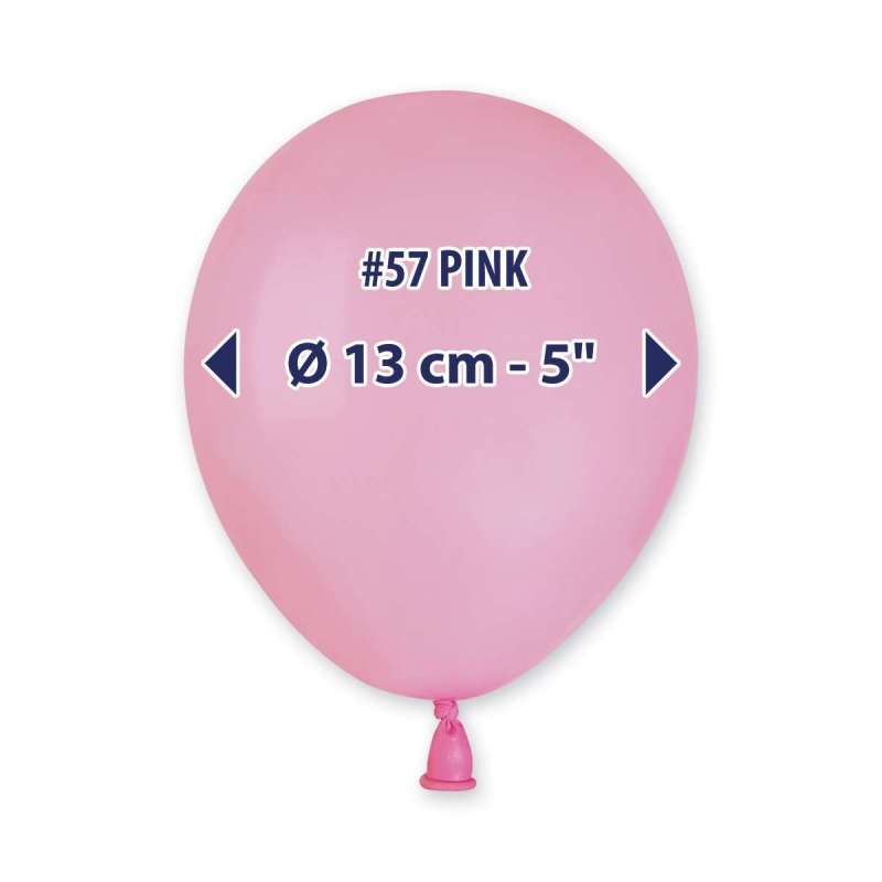 PALLONCINI IN LATTICE 5" 13 CENTRIMETRI CONF DA 20 PEZZI ROSA