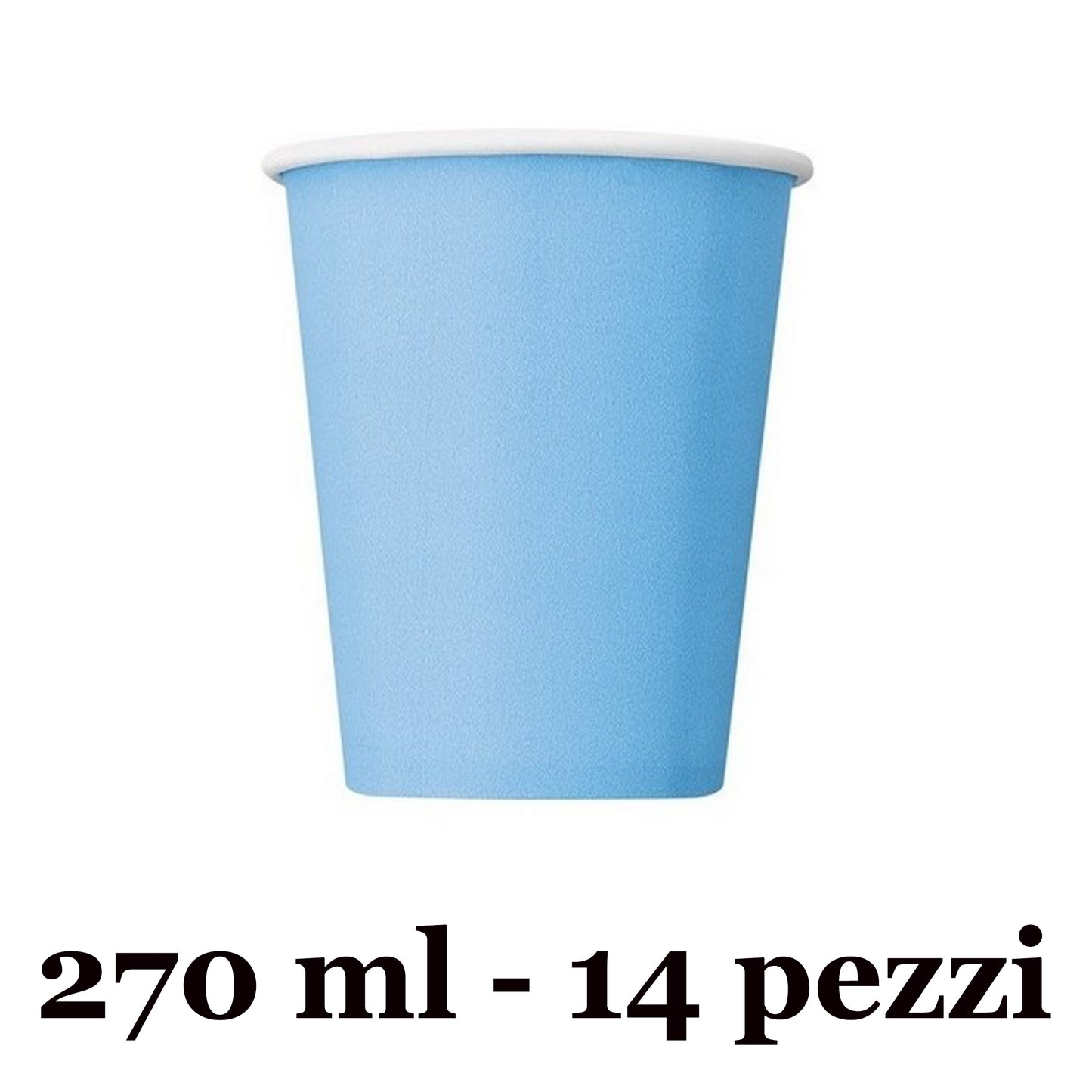 CELESTE BICCHIERI CARTA MONOUSO 270ML 14PZ