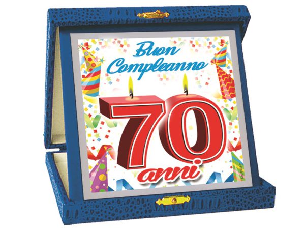 TARGA PREMIO - GADGET COMPLEANOO 70 ANNI