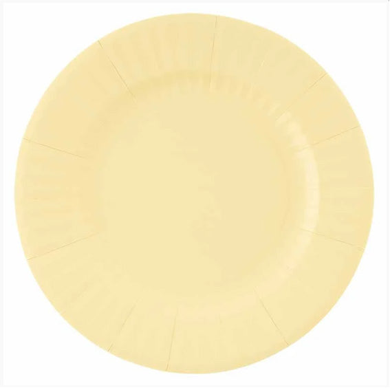 DESERT PIATTI ROUND CM.27 GIALLO VANIGLIA 8PZ