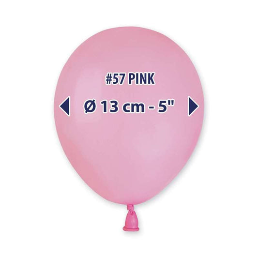 PALLONCINI IN LATTICE 5" 13 CENTRIMETRI CONF DA 20 PEZZI ROSA