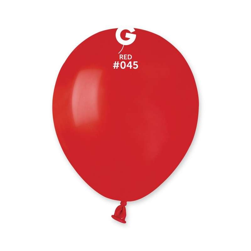 PALLONCINI IN LATTICE 5" 13 CENTRIMETRI CONF DA 20 PEZZI ROSSO