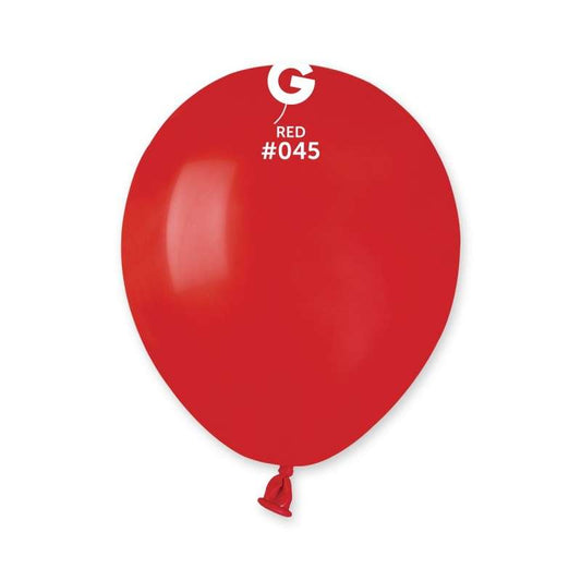 PALLONCINI IN LATTICE 5" 13 CENTRIMETRI CONF DA 20 PEZZI ROSSO