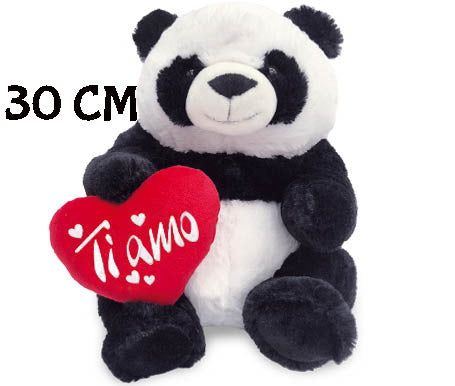 PANDA CON CUORE TI AMO 30 CM