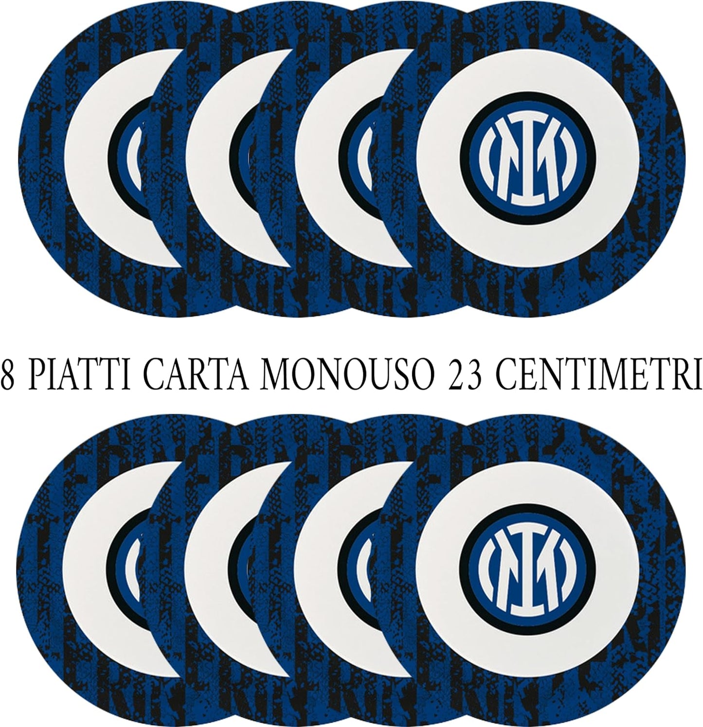 INTER PIATTI 23 CM 8 PEZZI