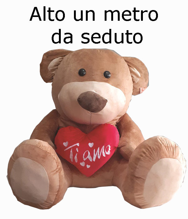 ORSACCHIOTTO CON CUORE TI AMO 1 METRO