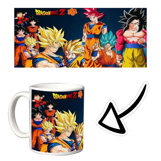 DRAGONBALL TAZZA DA LATTE IN CERAMICA 8X11 (mod2)