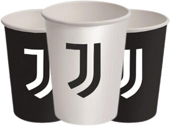 JUVENTUS BICCHIERI CARTA 250ML 8 PEZZI