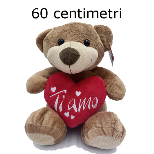 ORSACCHIOTTO CON CUORE TI AMO 60 CM