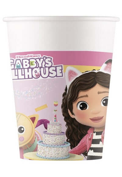 GABBY'S BICCHIERI DOLLHOUSE 200ML 8 PZ