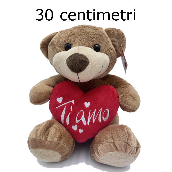 ORSACCHIOTTO CON CUORE TI AMO 30 CM