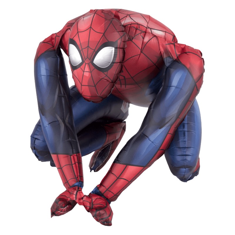 SPIDERMAN PALLONCINO IN MYLAR SAGOMA 3D ALTA 38CM