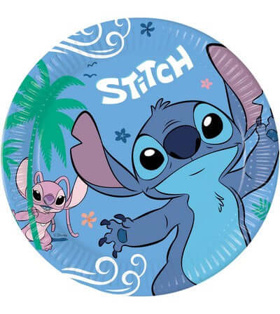 STITCH PIATTI STITCH 23 CM 8 PEZZI