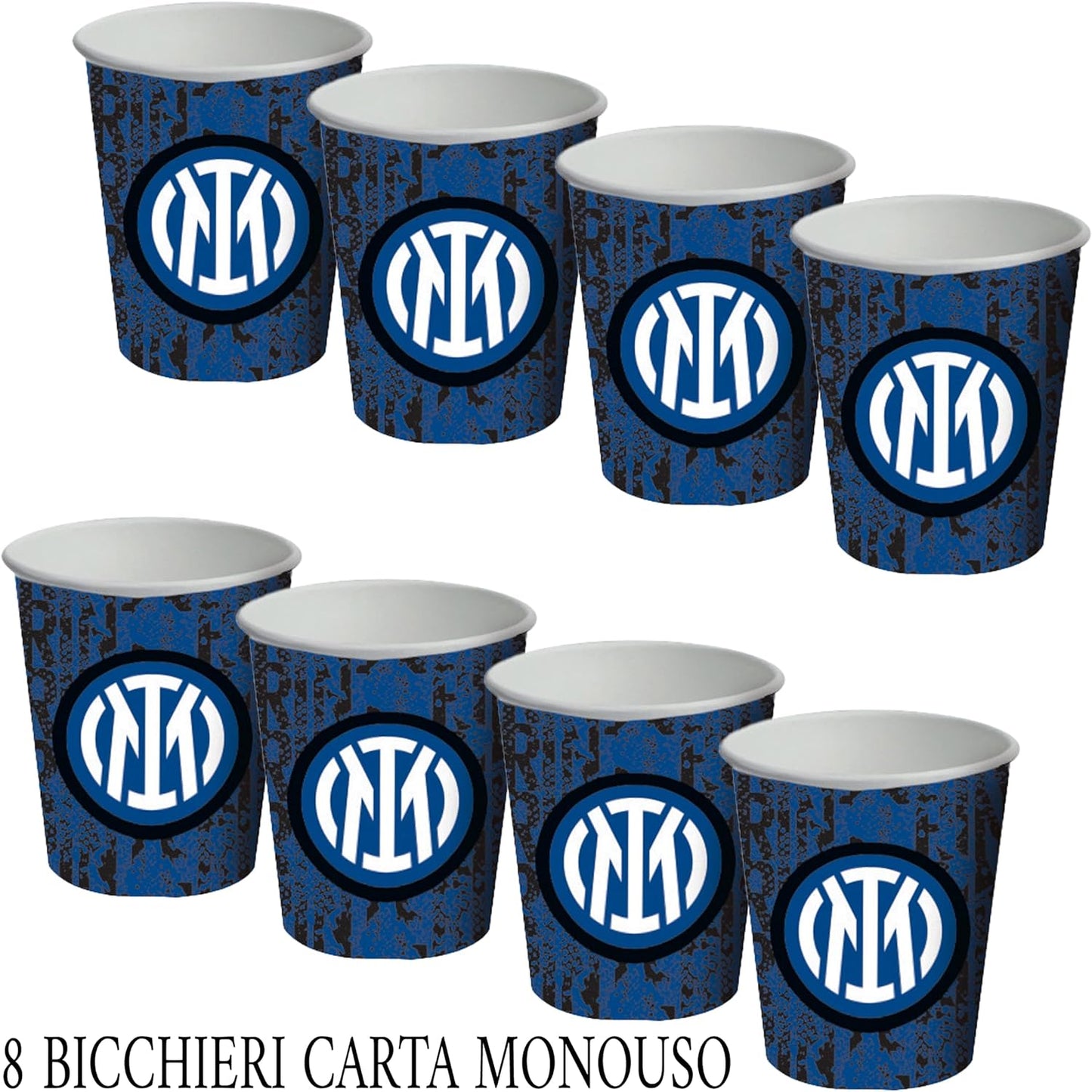 INTER BICCHIERI CARTA 250ML 8 PEZZI