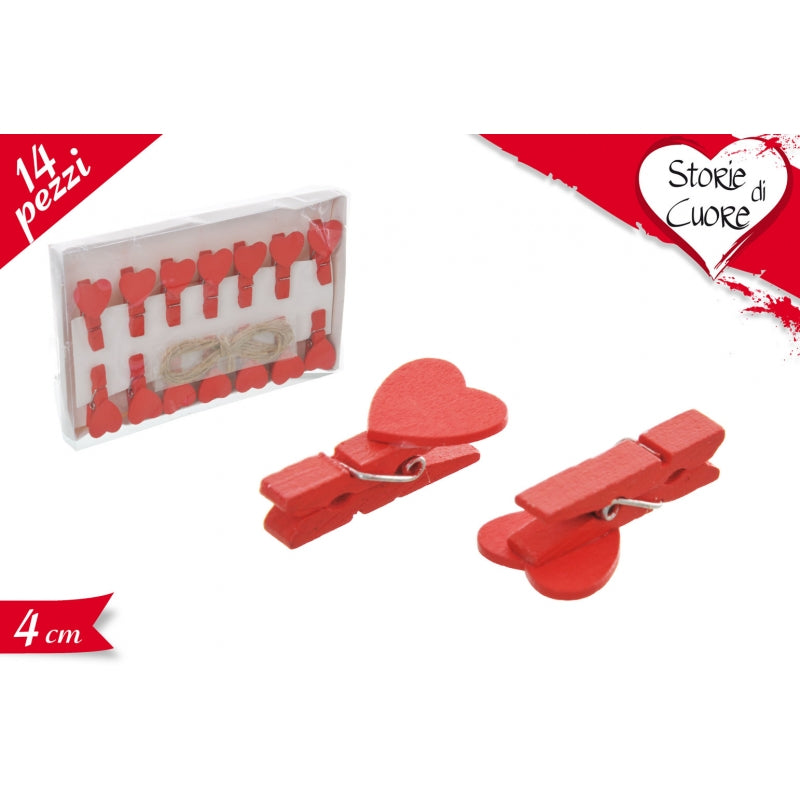 MOLLETTE CUORE CON CORDA 14PZ