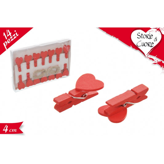 MOLLETTE CUORE CON CORDA 14PZ