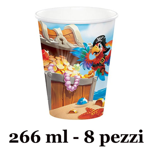 PIRATI BICCHIERI 266ML 8PZ