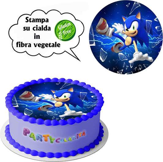 CIALDA PER TORTA SONIC TONDA IN IN FIBRA VEGETALE DIAMETRO (mod-3)