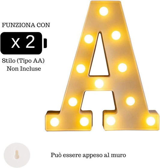 DECORAZIONE LUMINOSA LETTERA A