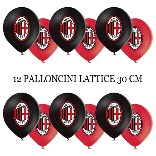 MILAN PALLONCINI LATTICE 12 PEZZI 30CM