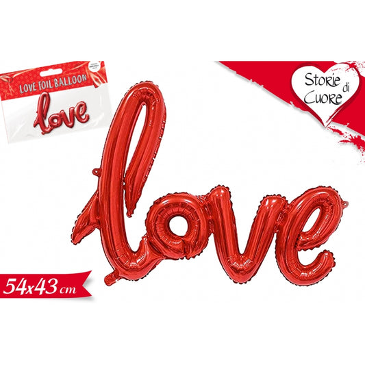 LOVE PALLONCINO SCRITTA LOVE 54X43