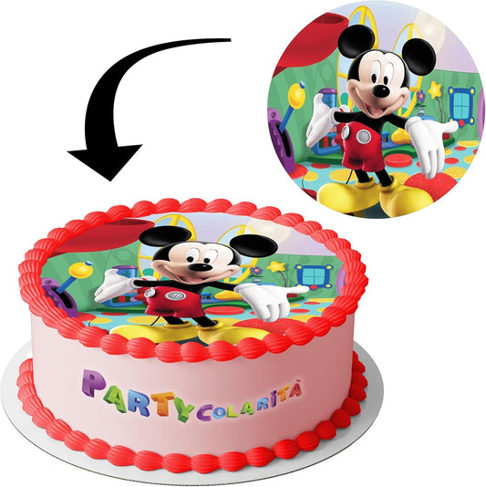 CIALDA PER TORTA TOPOLINO TONDA IN OSTIA DIAMETRO 20 CM (mod-1)