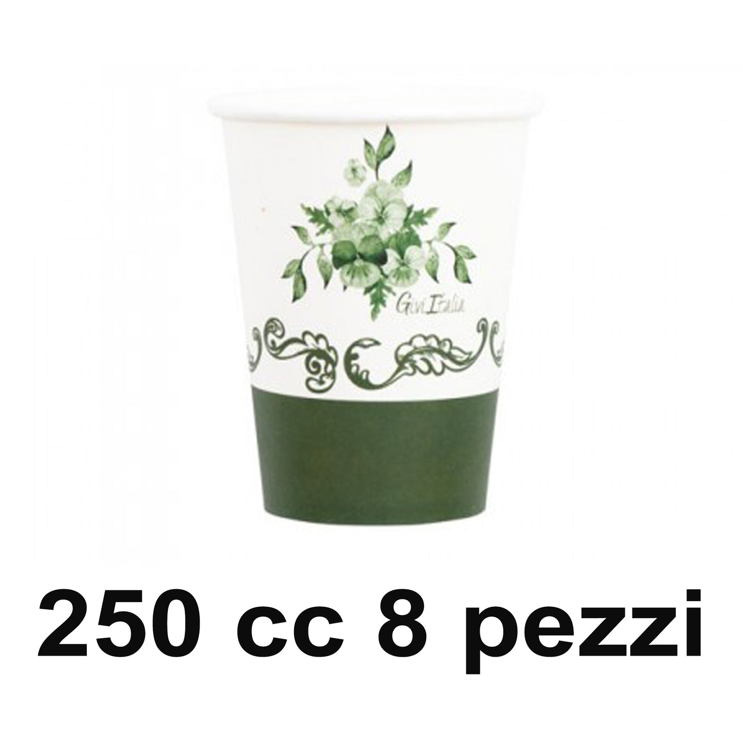 POTTERY BICCHIERI 250 CC. GREEN POTTERY PZ8