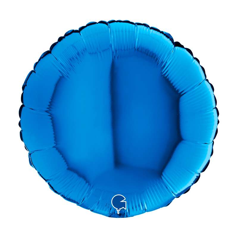 PALLONCINO IN MYLAR 45CM FORMA TONDA BLU