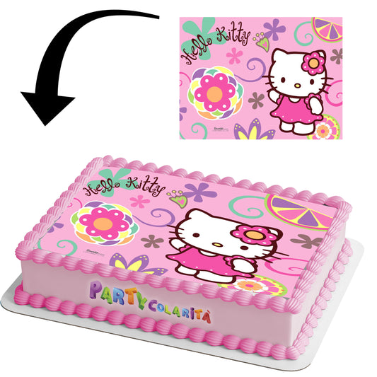 CIALDA PER TORTA HELLO KITTY RETT IN OSTIA 20X30 (mod-1)