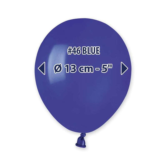 PALLONCINI IN LATTICE 5" 13 CENTRIMETRI CONF DA 20 PEZZI BLU