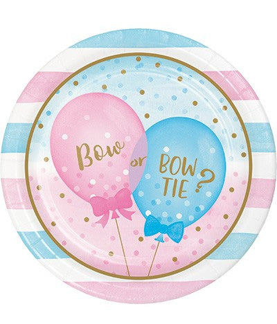 GENDER REVEAL PIATTI 23CM 8 PEZZI