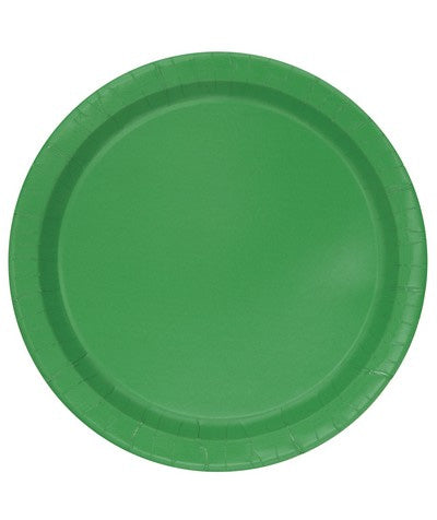 VERDE SCURO PIATTI CARTA MONOUSO 18CM 20PZ