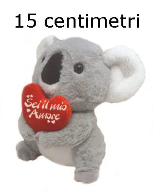 KOALA CON CUORE SEI IL MIO AMORE 15 CM