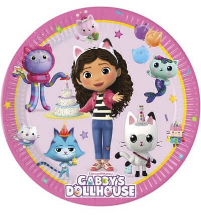 GABBY'S PIATTI DOLLHOUSE 23CM 8 PEZZI