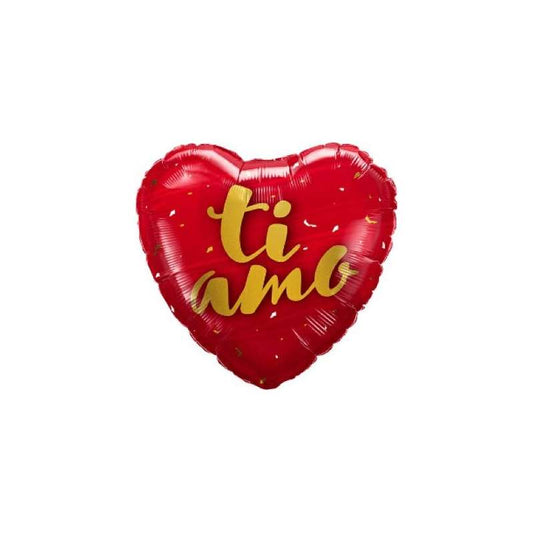 LOVE PALLONCINO IN MYLAR CUORE STAMPA TI AMO 46 CM