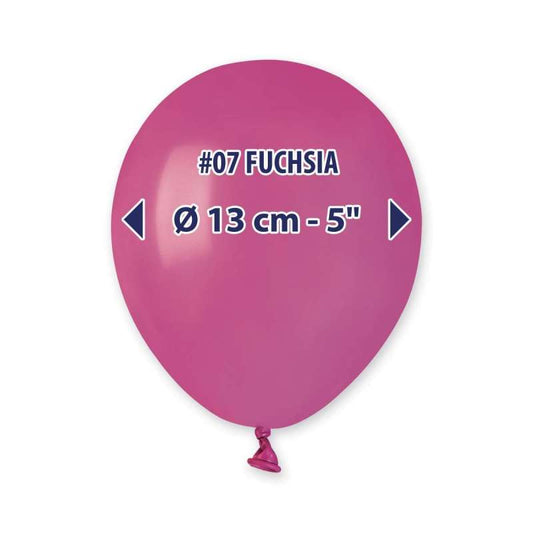 PALLONCINI IN LATTICE 5" 13 CENTRIMETRI CONF DA 20 PEZZI FUXIA