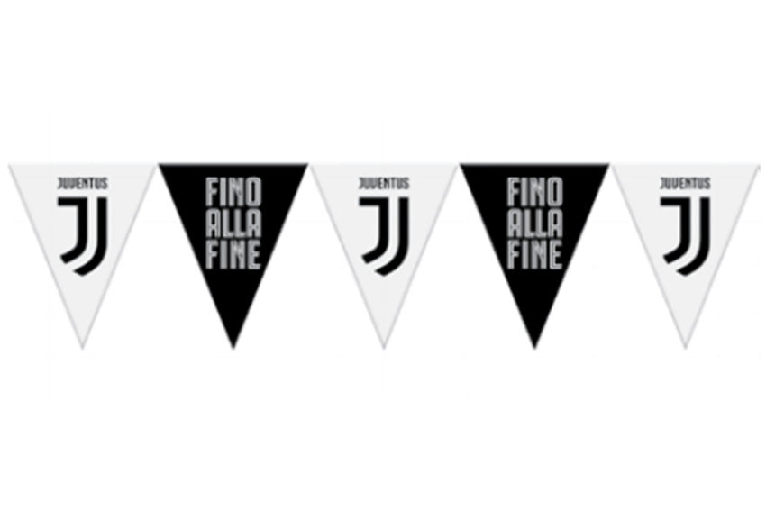 JUVENTUS FESTONE BANDIERINE TRIANGOLARI