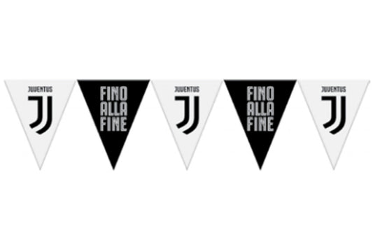 JUVENTUS FESTONE BANDIERINE TRIANGOLARI